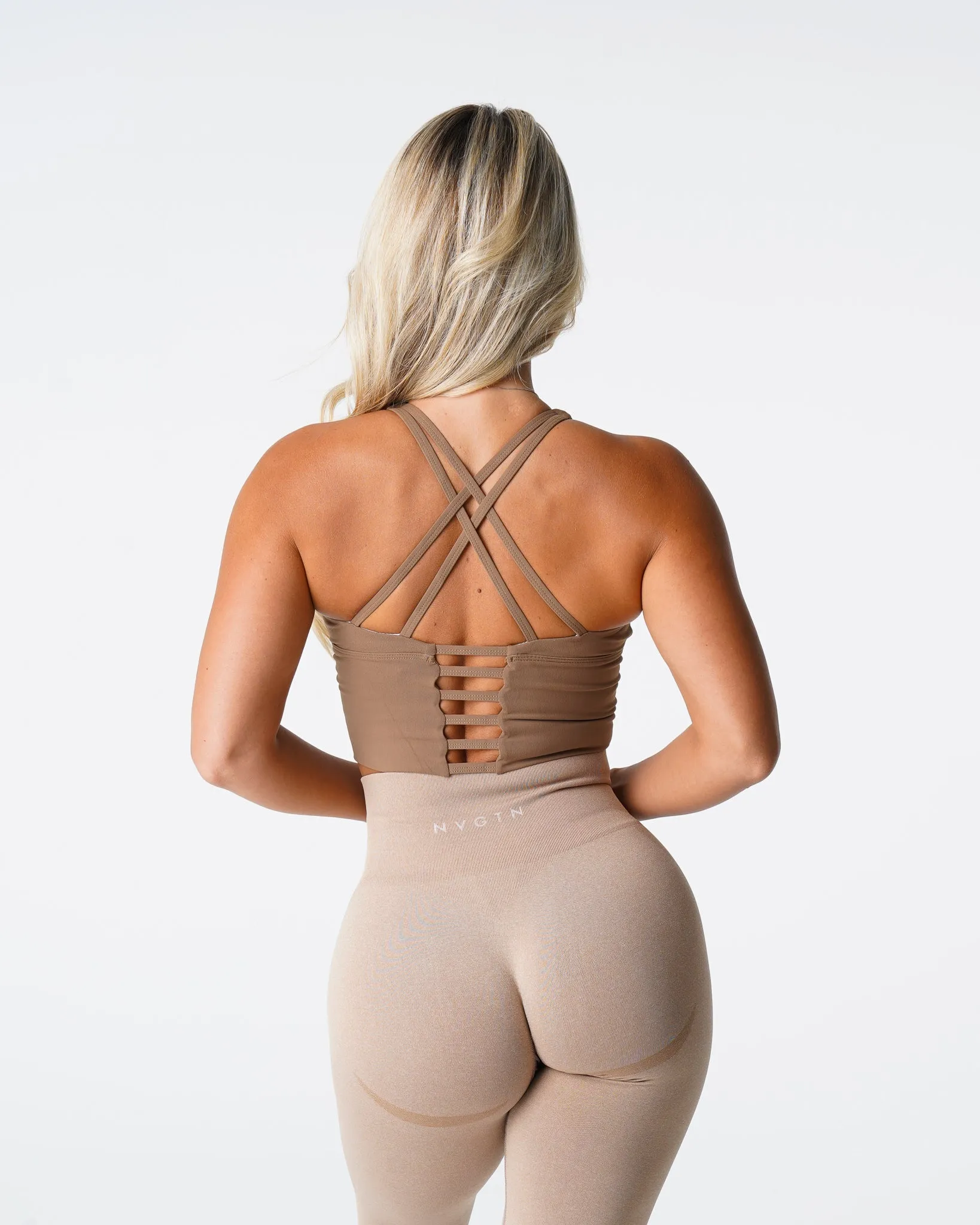 Mocha Matrix Bra Top