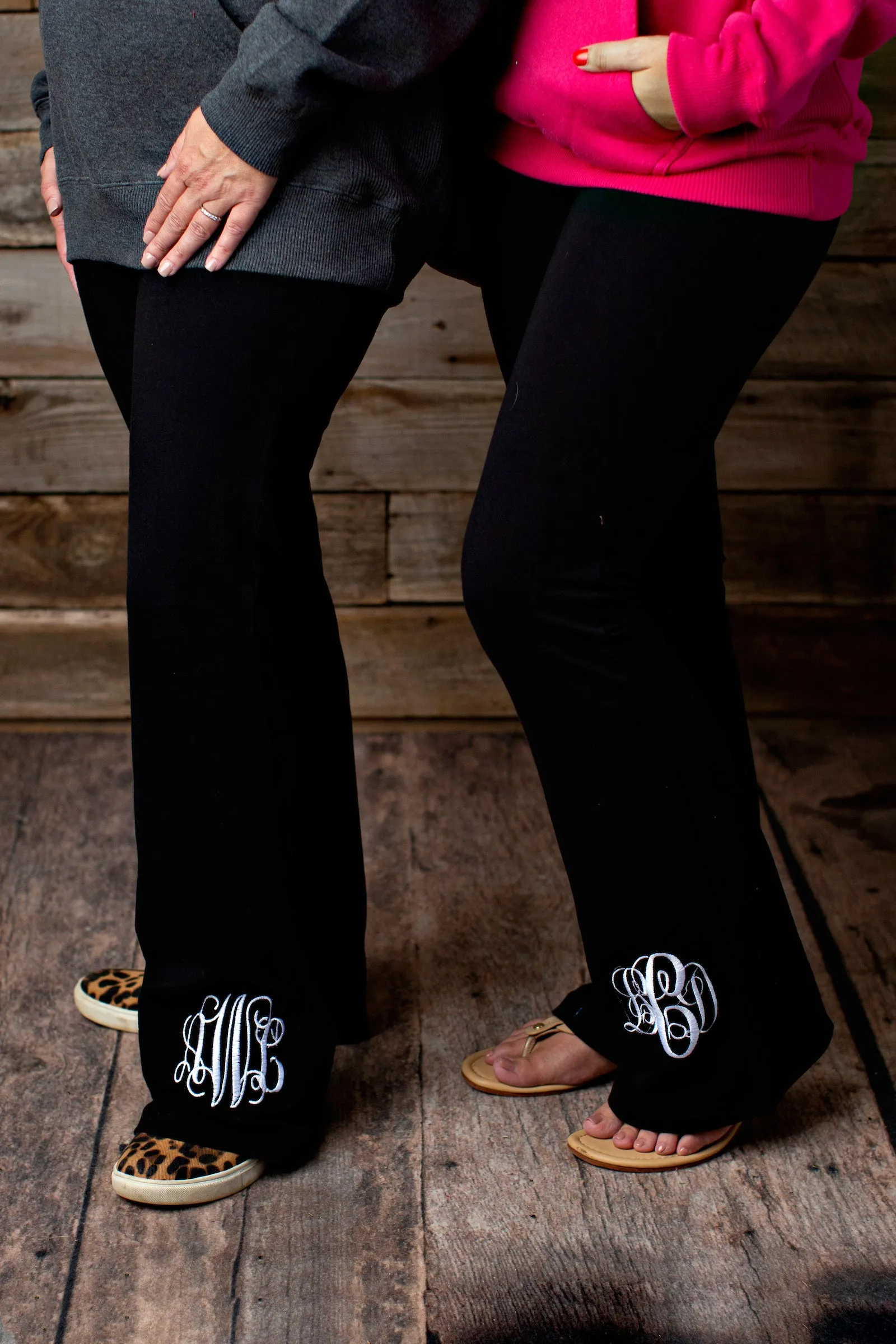 Monogrammed Boot Cut Yoga Pants - 2020