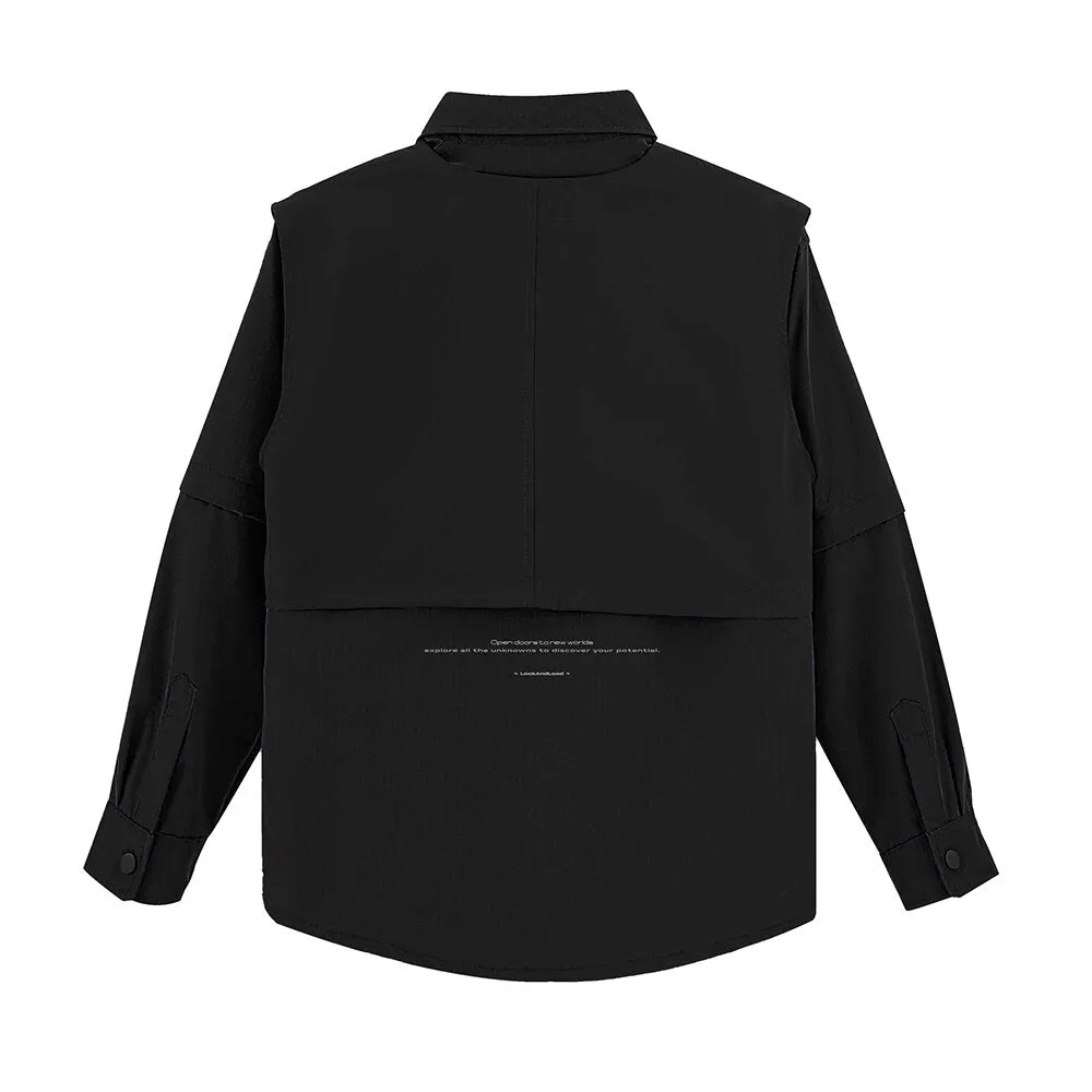 Multi Pocket MA1 Shirt with Attachable Sleeves