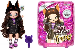 Na! Na! Na! Surprise Teens Fashion Doll – Rebel Dare, 11" Soft Fabric Doll, Dog Inspired