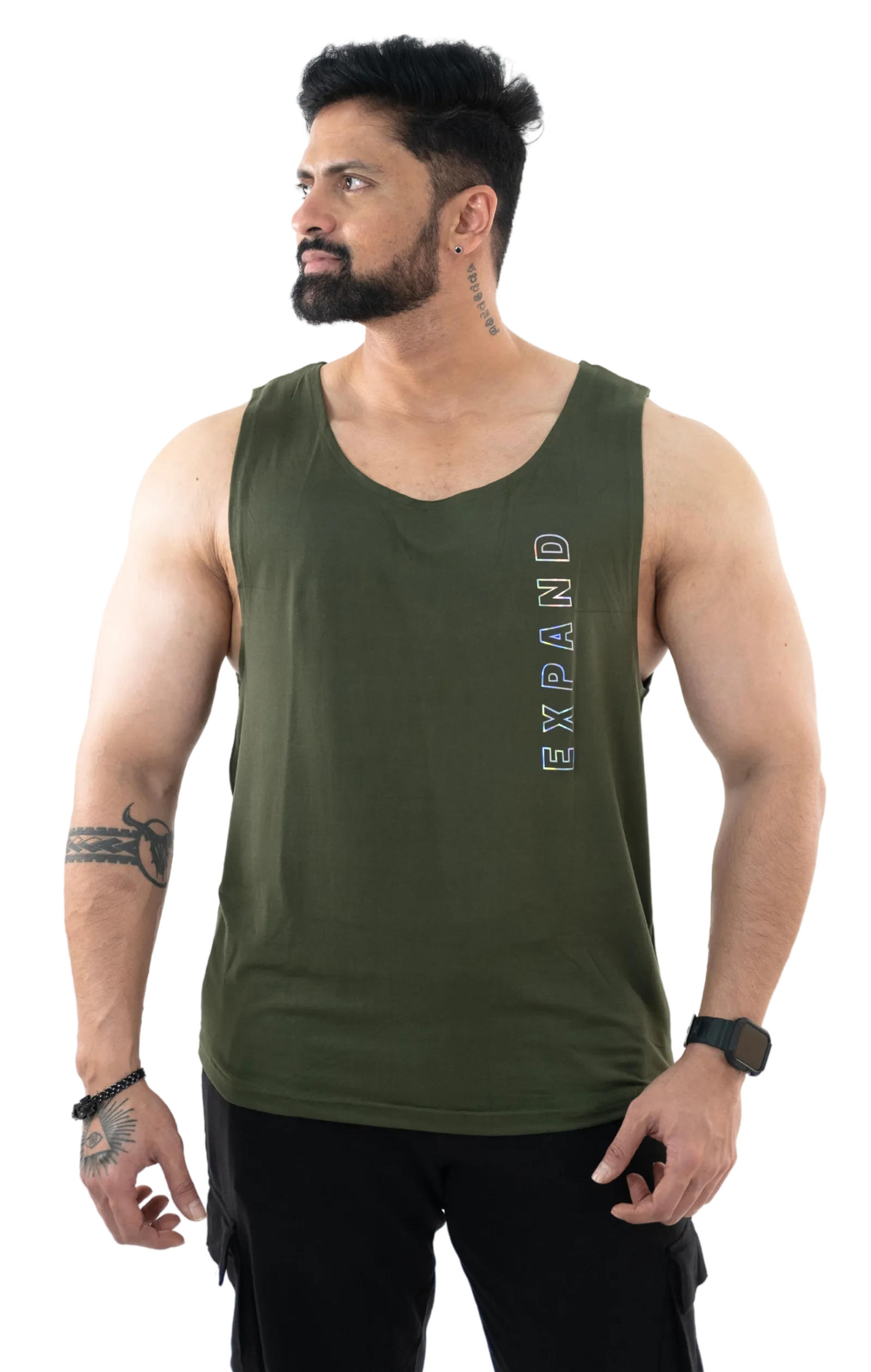 NoVa Olive Green Solid Vest