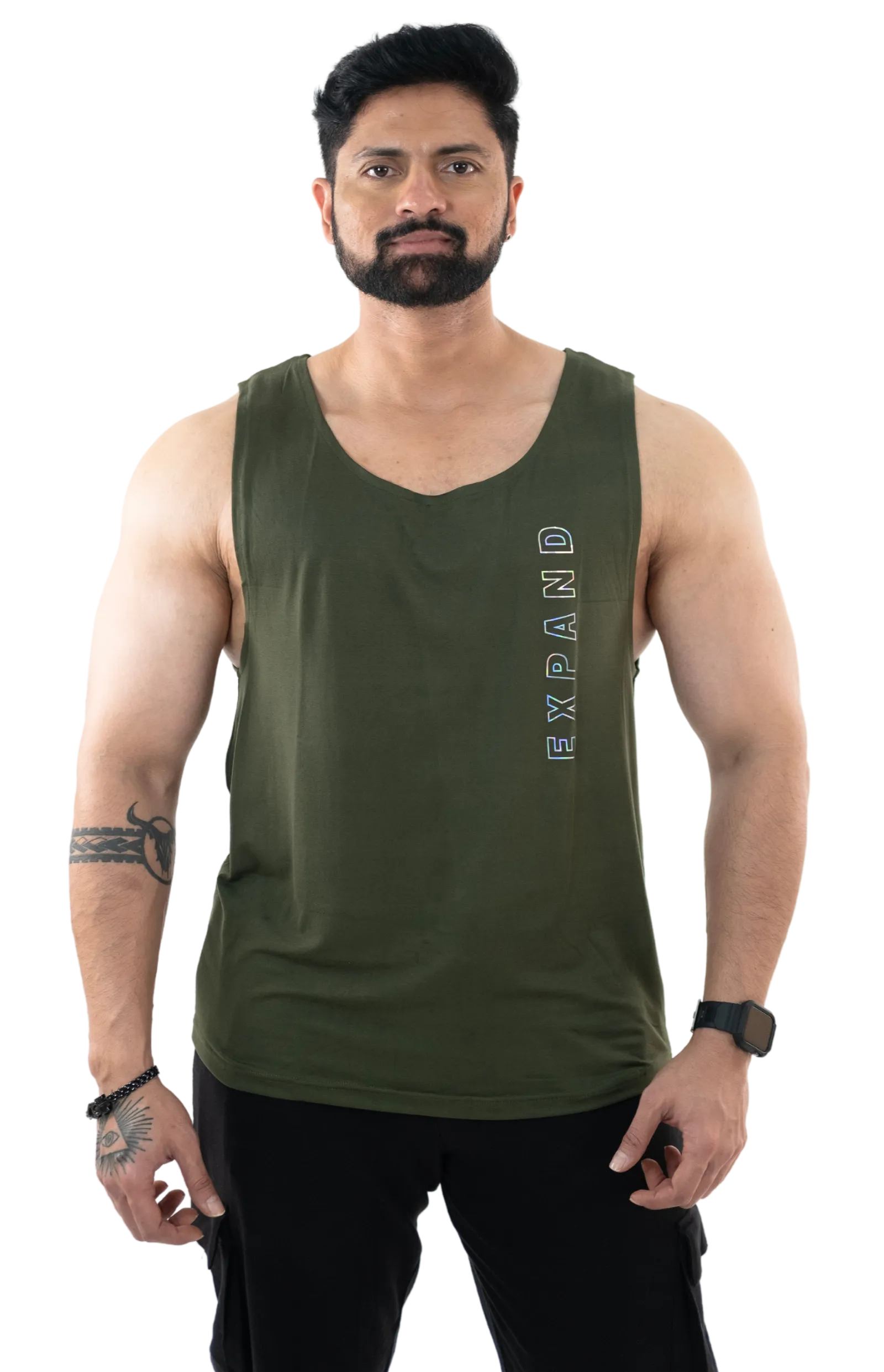 NoVa Olive Green Solid Vest