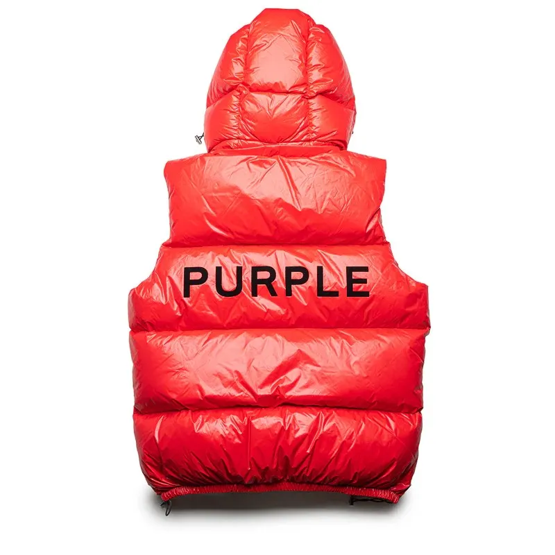 Nylon Puffer Vest (Red) - M6080-PCRV424