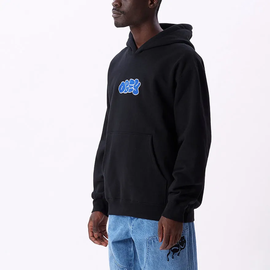 Obey Scribbles Extra Heavy Hoodie - Black