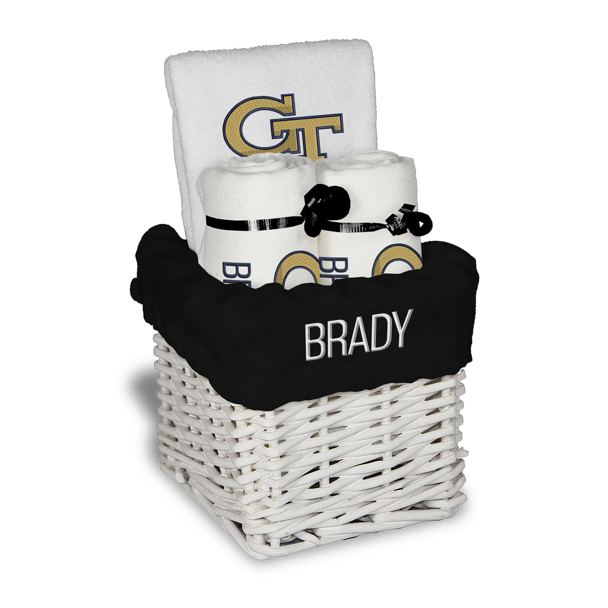 Personalized Georgia Tech Yellow Jackets Small Basket - 4 Items