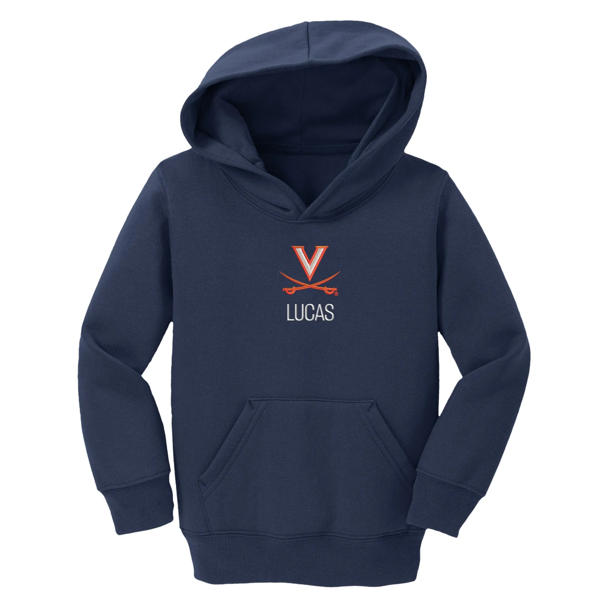 Personalized Virginia Cavaliers Toddler Pullover Sweatshirt