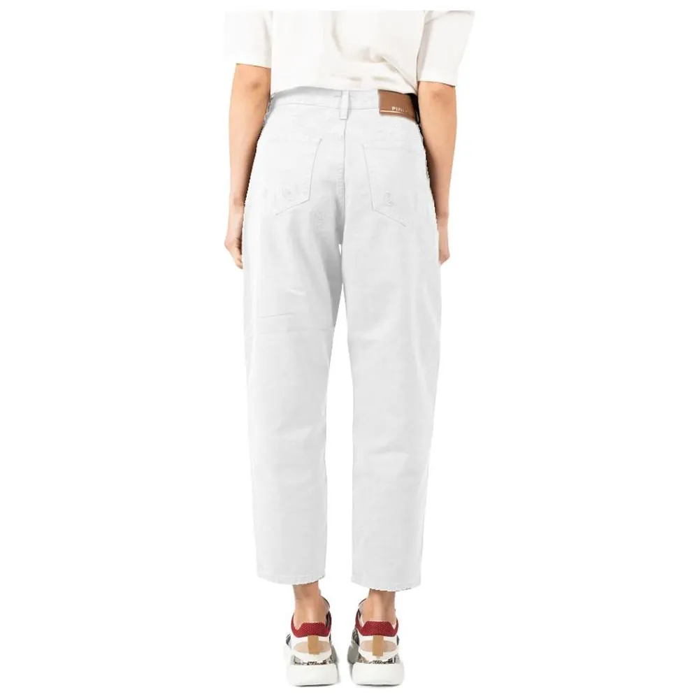 PINKO White Cotton Jeans & Pant