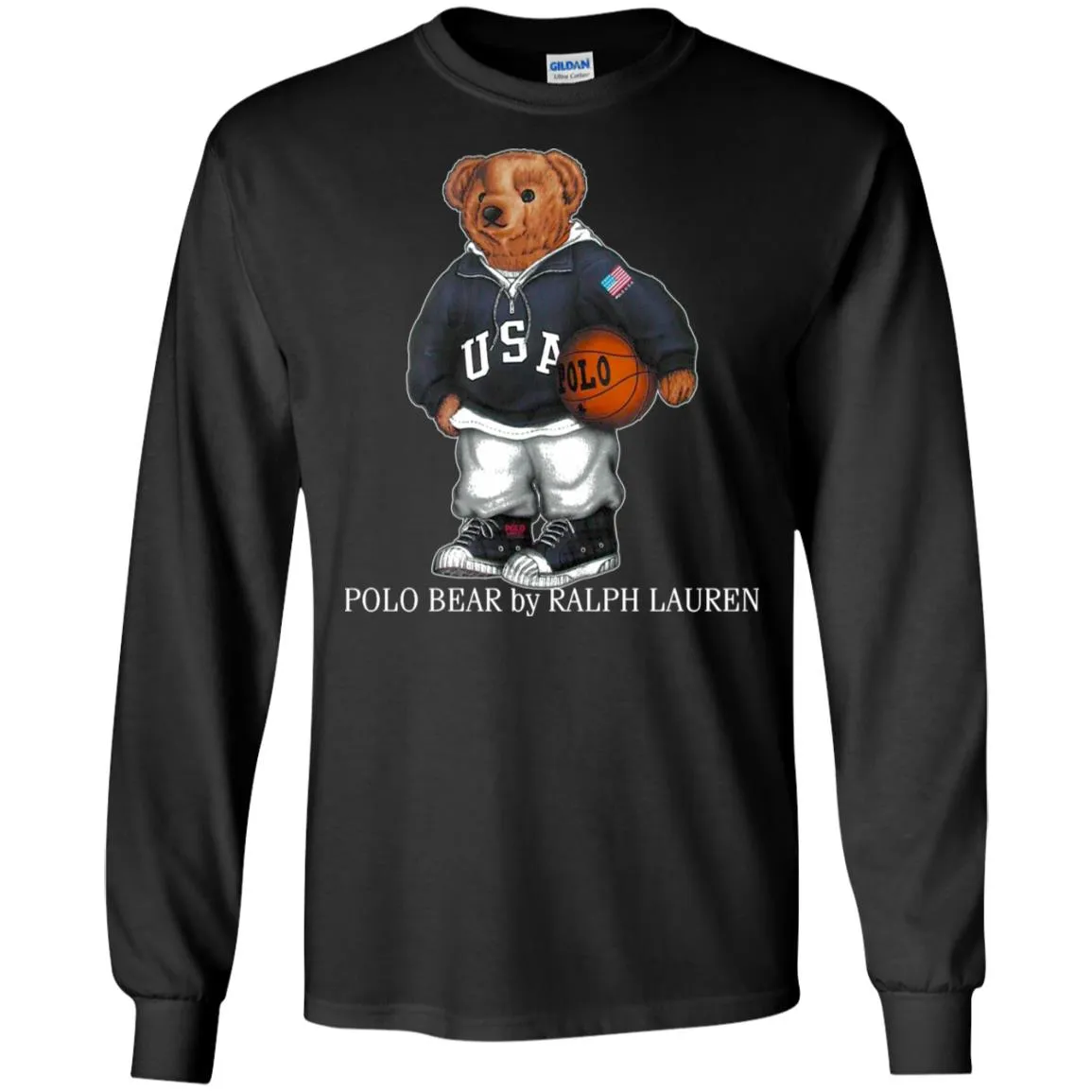 Polo Bear Ralph Lauren Shirt Men Long Sleeve Shirt