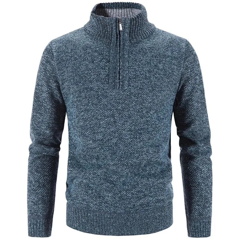 Pologize™ Warm Fleece Half Zipper Turtleneck