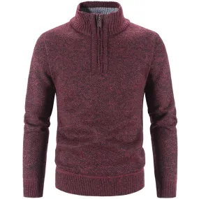 Pologize™ Warm Fleece Half Zipper Turtleneck