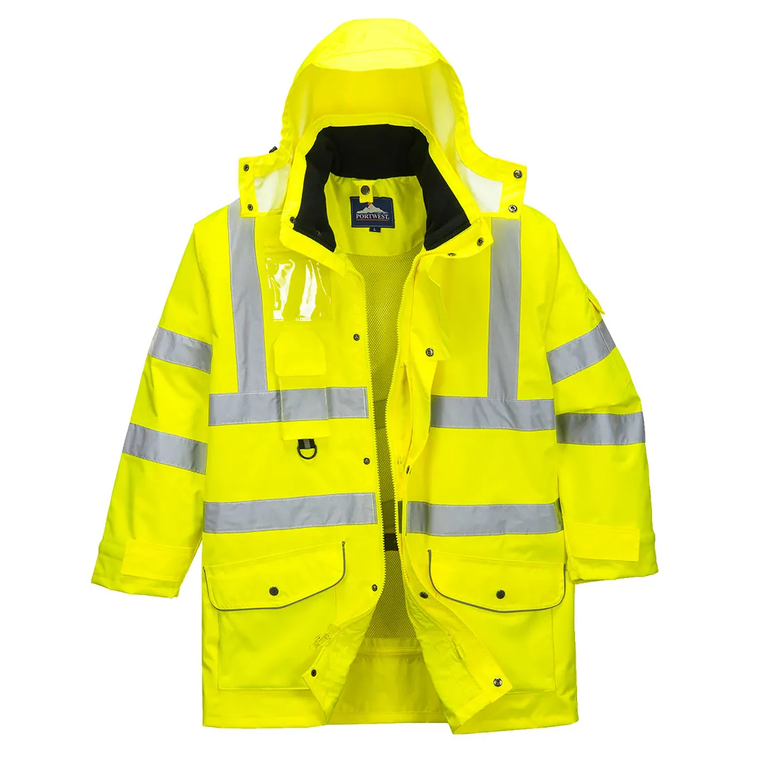 PORTWEST  Hi-Vis 7-in-1 Traffic Jacket Yellow