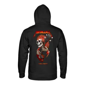 Powell Peralta Metallica Collab Hooded Sweatshirt Mid Weight Black