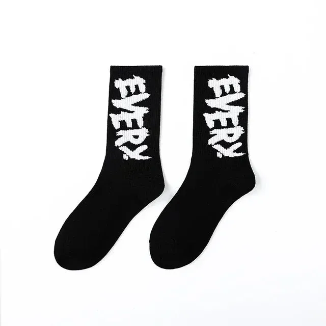 Punk Style Cotton Hip-Hop Socks