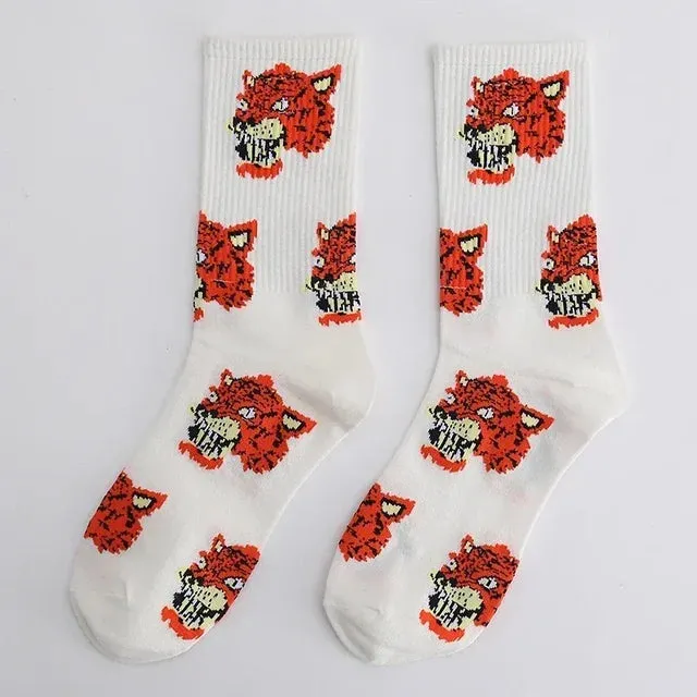 Punk Style Cotton Hip-Hop Socks