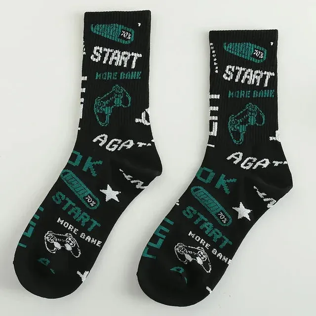 Punk Style Cotton Hip-Hop Socks