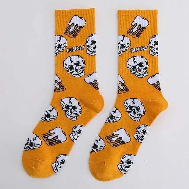 Punk Style Cotton Hip-Hop Socks