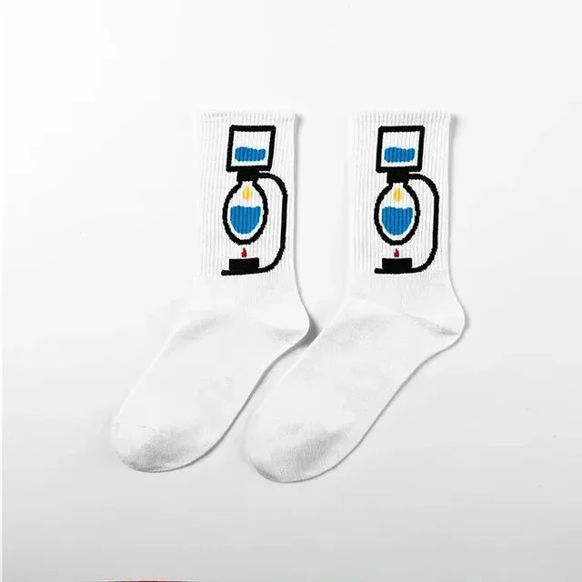 Punk Style Cotton Hip-Hop Socks