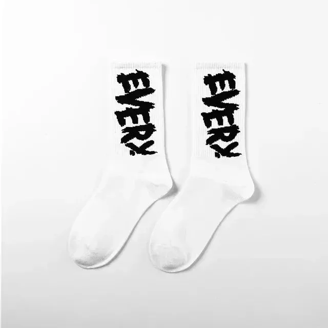 Punk Style Cotton Hip-Hop Socks