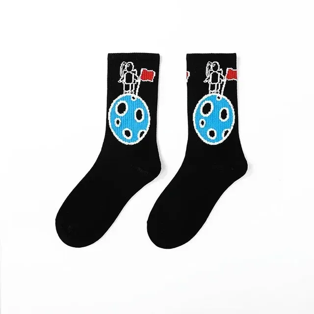 Punk Style Cotton Hip-Hop Socks