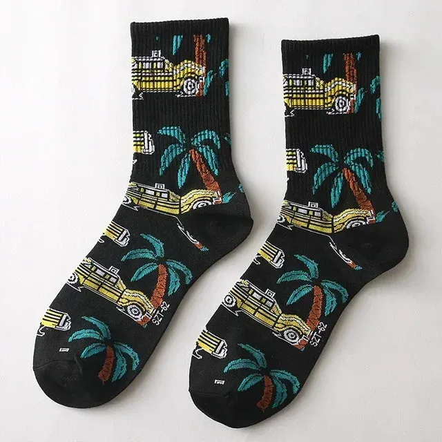 Punk Style Cotton Hip-Hop Socks