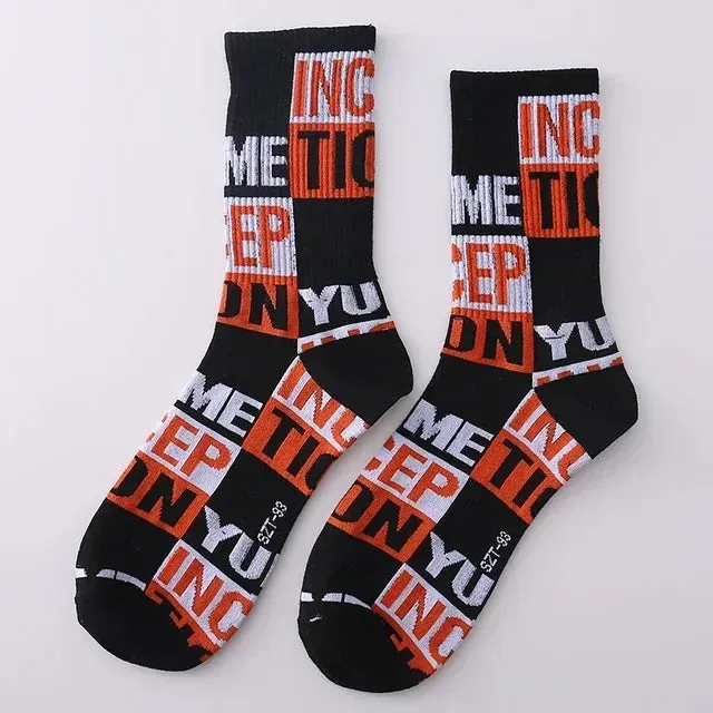 Punk Style Cotton Hip-Hop Socks