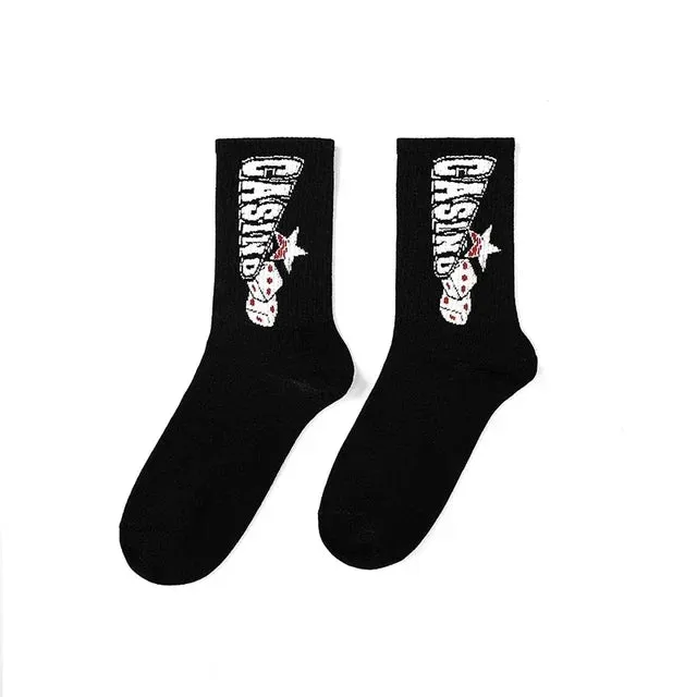 Punk Style Cotton Hip-Hop Socks