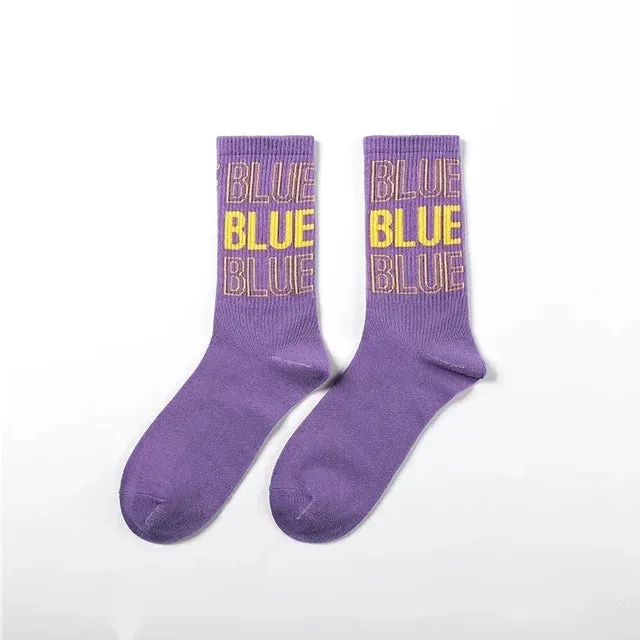 Punk Style Cotton Hip-Hop Socks