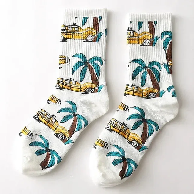 Punk Style Cotton Hip-Hop Socks