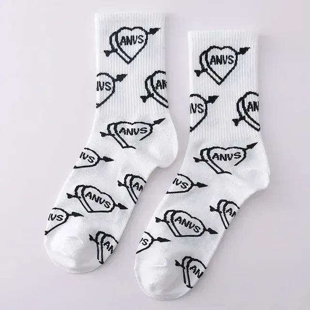 Punk Style Cotton Hip-Hop Socks