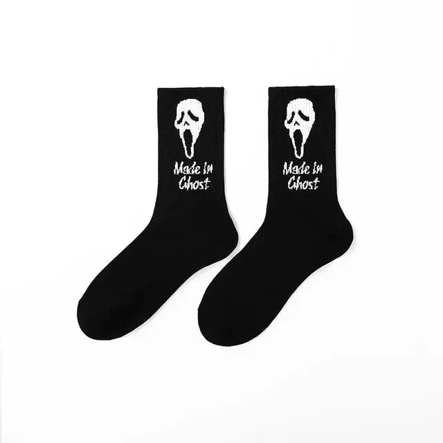 Punk Style Cotton Hip-Hop Socks