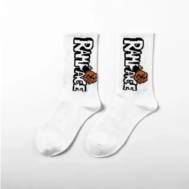 Punk Style Cotton Hip-Hop Socks