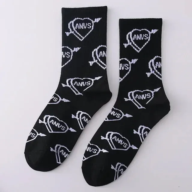 Punk Style Cotton Hip-Hop Socks