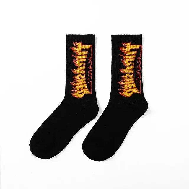 Punk Style Cotton Hip-Hop Socks