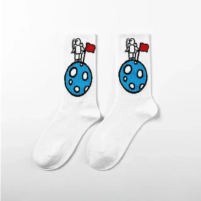 Punk Style Cotton Hip-Hop Socks