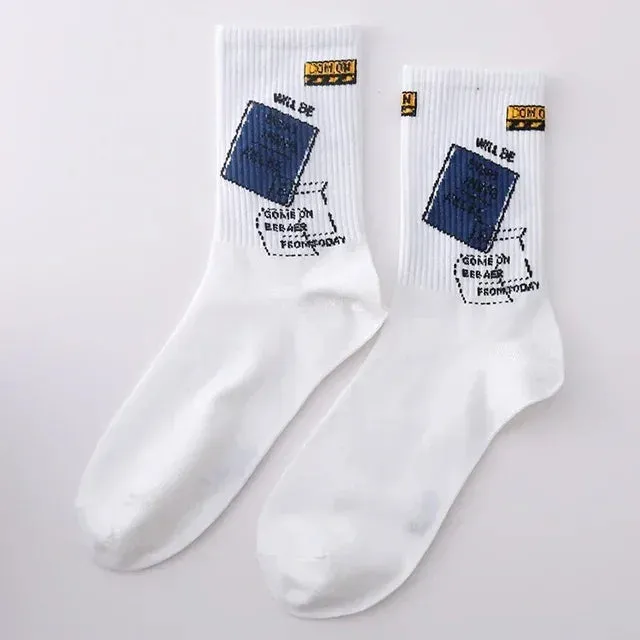 Punk Style Cotton Hip-Hop Socks