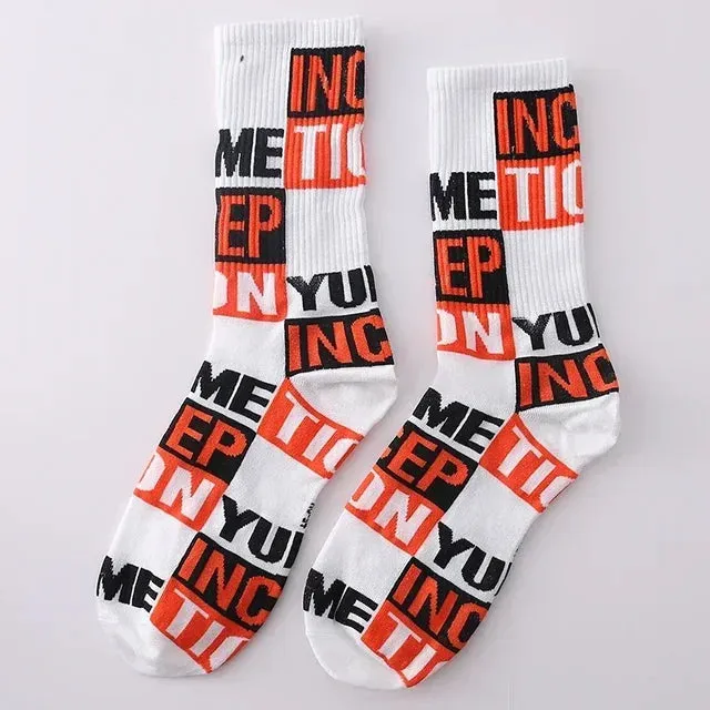 Punk Style Cotton Hip-Hop Socks