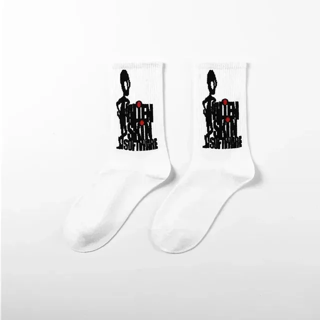 Punk Style Cotton Hip-Hop Socks