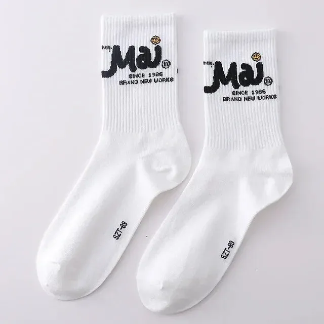 Punk Style Cotton Hip-Hop Socks