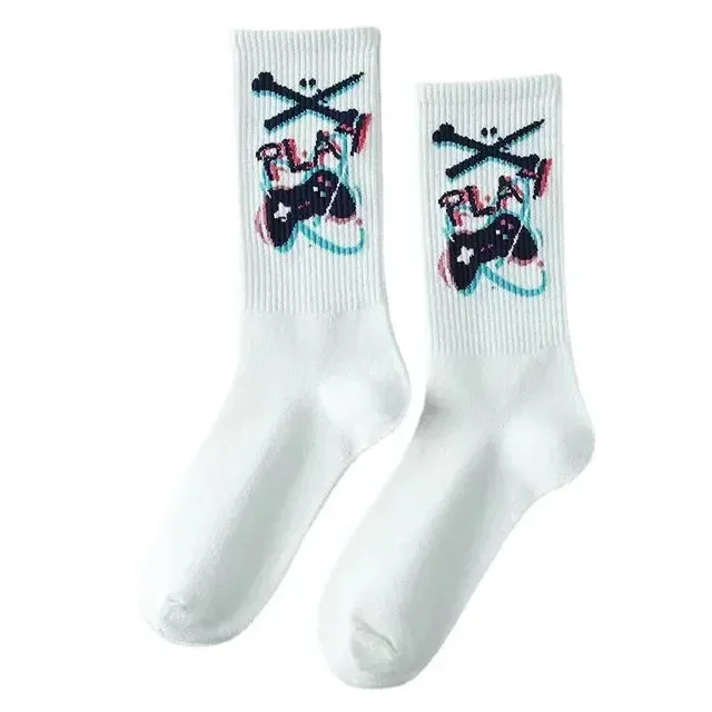 Punk Style Cotton Hip-Hop Socks