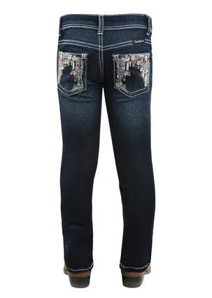 Pure Western Girl's Anjelica Slim Leg Jean- PCP5200576