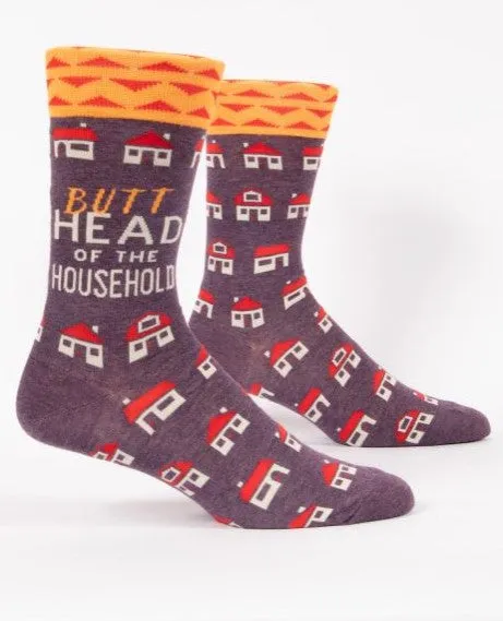 "Blue Q" Men's Socks - Butt Head Of The Household