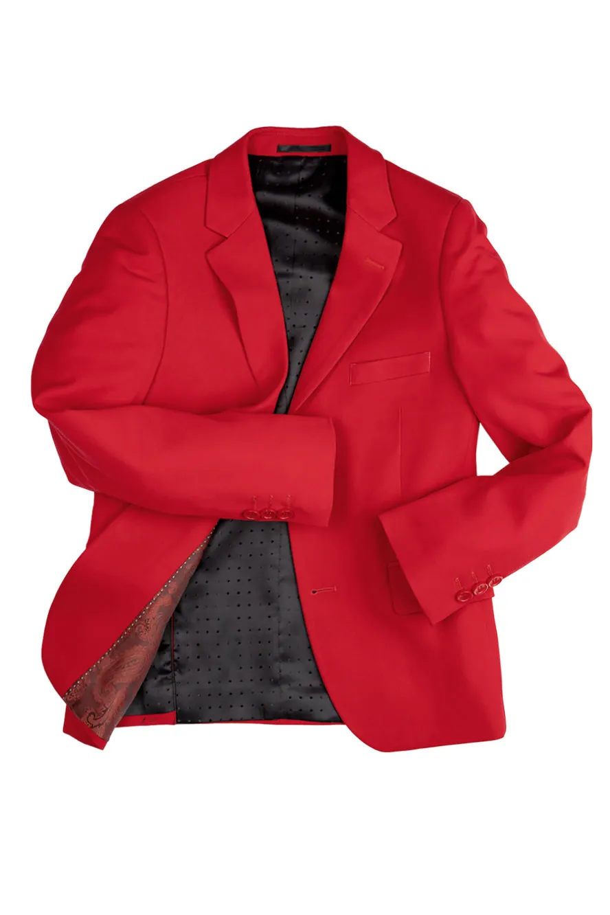 "Liam" Kids Red Suit (5-Piece Set)