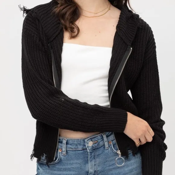 Raw Edge O-Ring Sweater