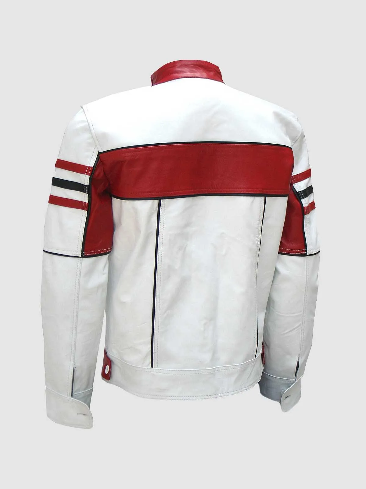 Red And White Leather Jacket