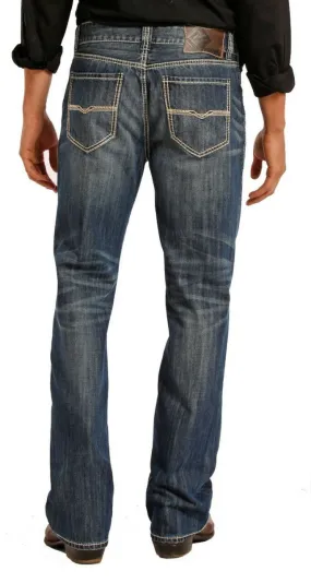 Relaxed Fit Straight Bootcut Jeans #M0S8553