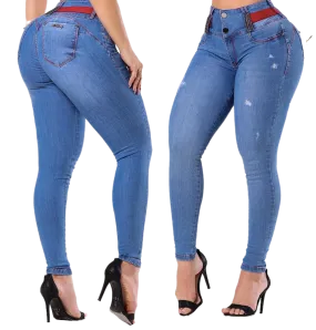 Rhero Women's High Waist Butt Lifting Skinny Jeans Pants 56787