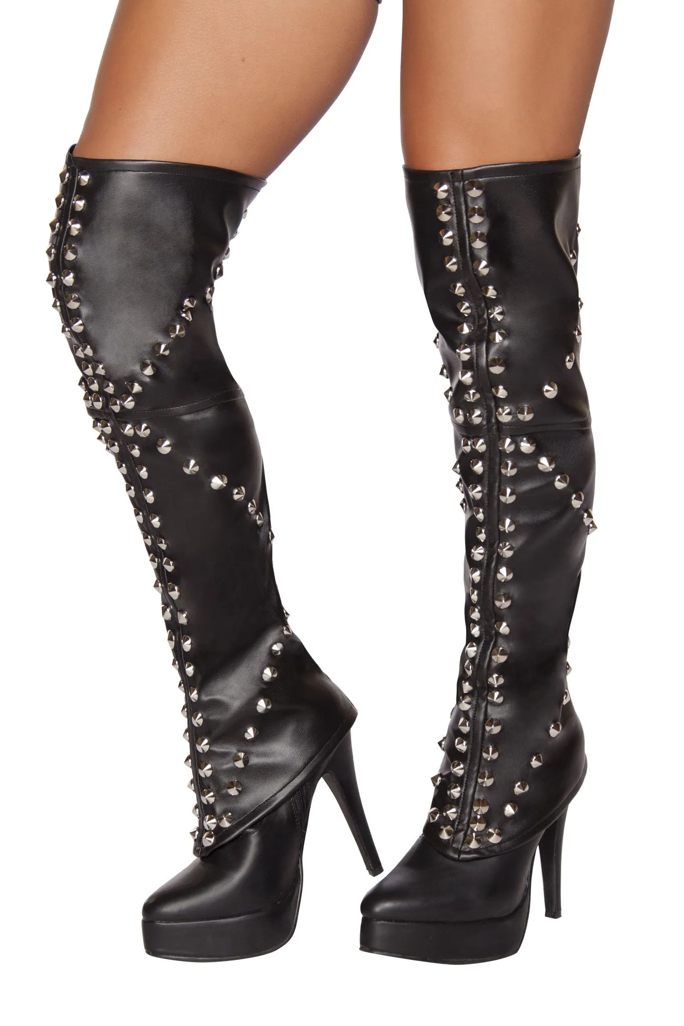 Roma Spike Studded Leggings  - Costume Accessory