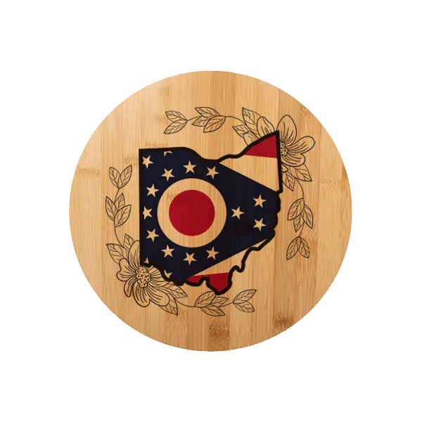 Round Bamboo Cutting Board 11.8" | Sublimation Blanks