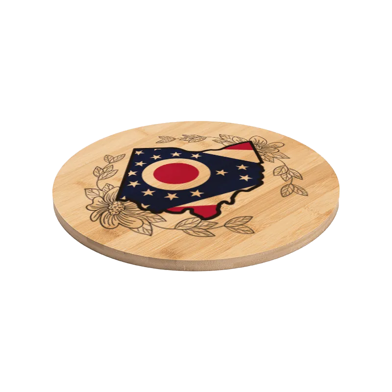 Round Bamboo Cutting Board 11.8" | Sublimation Blanks