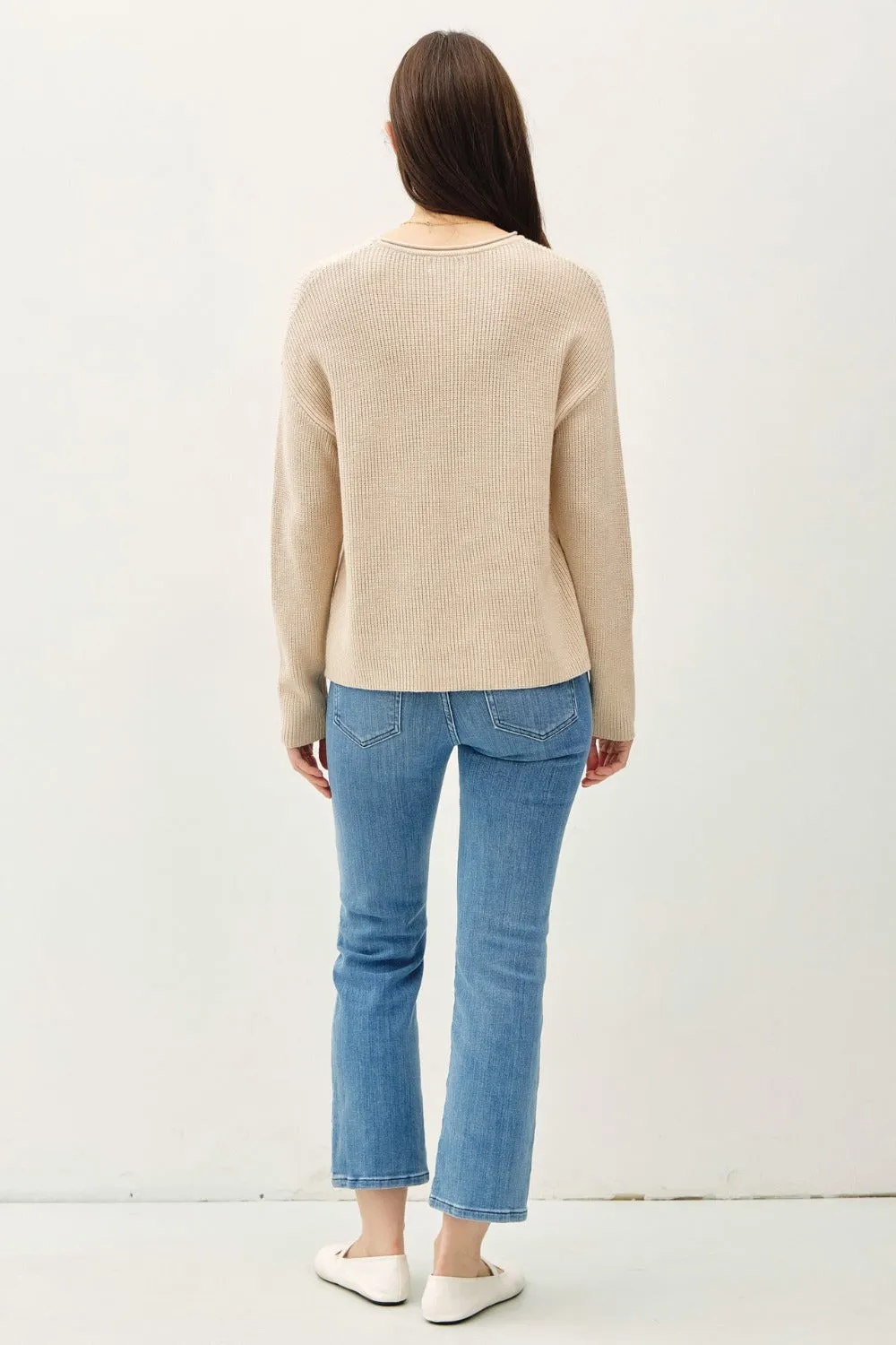 Round Neck Long Sleeve Sweater